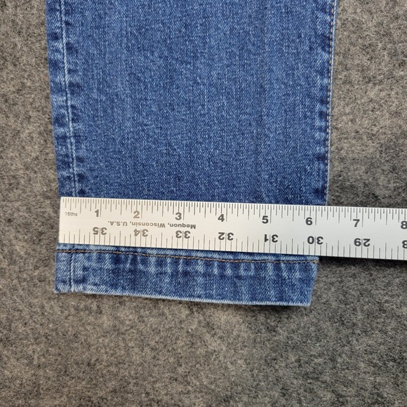 Madewell Jeans Womens 25 Blue Full Length Classic Straight Fair Trade Minimalist - Picture 8 of 12